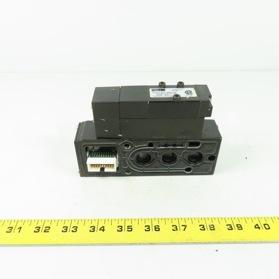 Parker F31VXBK019A 24VDC Pneumatic Solenoid Valve W/ Manifold 145 PSI 1.8W