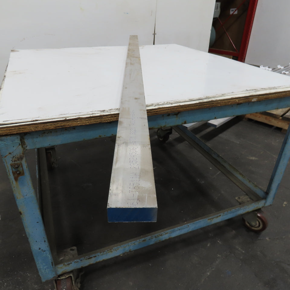 1" x 2-1/2" Solid 6061-T651 Aluminum Flat Stock 75" Length