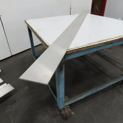 1/4" x5" Solid 6061-T651 Aluminum Flat Stock 85" Length