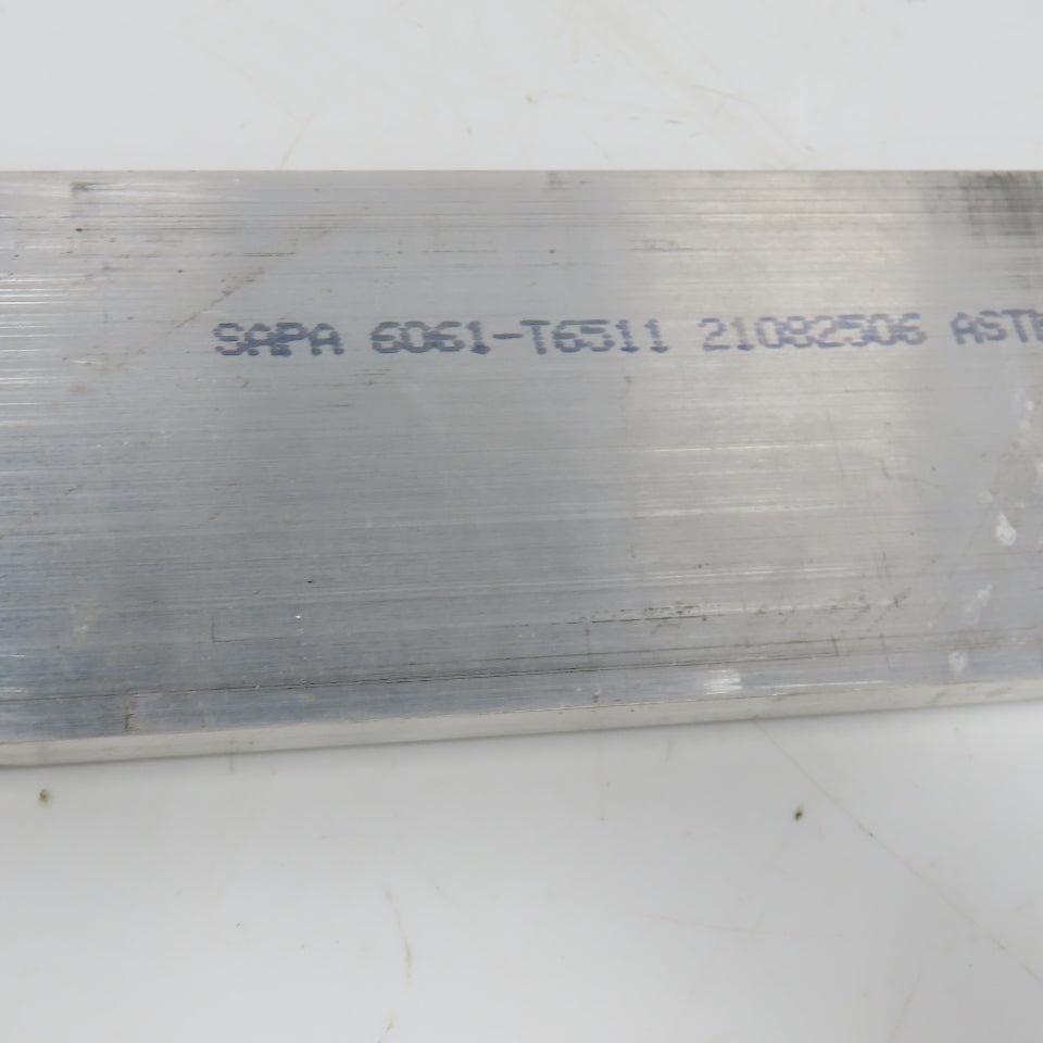 1/2" x 4" Solid Aluminum 6061 Flat Stock 62" Length