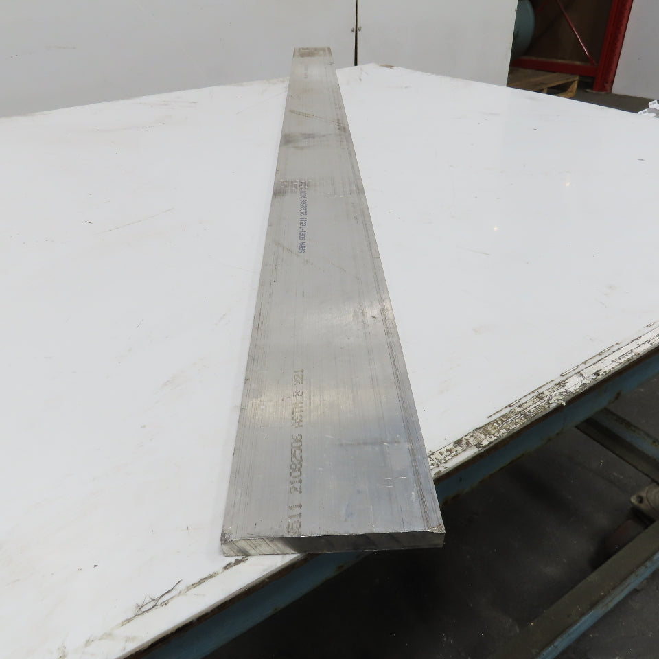 1/2" x 4" Solid Aluminum 6061 Flat Stock 62" Length