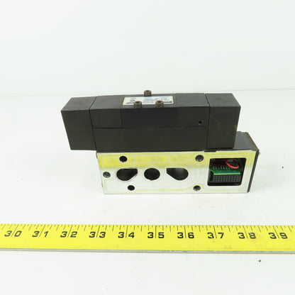 Parker F32VXBG019A 24VDC Pneumatic Solenoid Valve W/ Manifold 145 PSI 1.8W