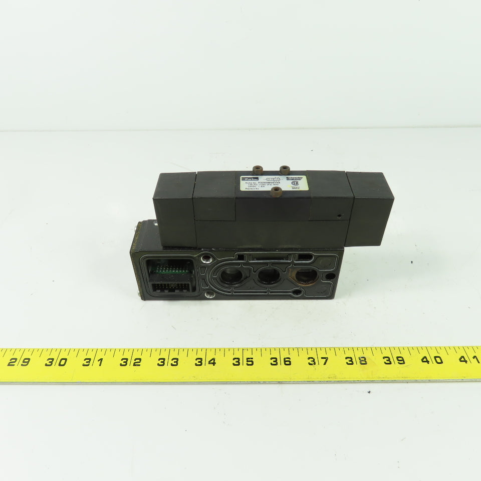Parker F32VXBG019A 24VDC Pneumatic Solenoid Valve W/ Manifold 145 PSI 1.8W