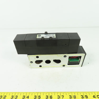 Parker F35VXBK019A 24VDC Pneumatic Solenoid Valve W/ Manifold 145 PSI 2.3W