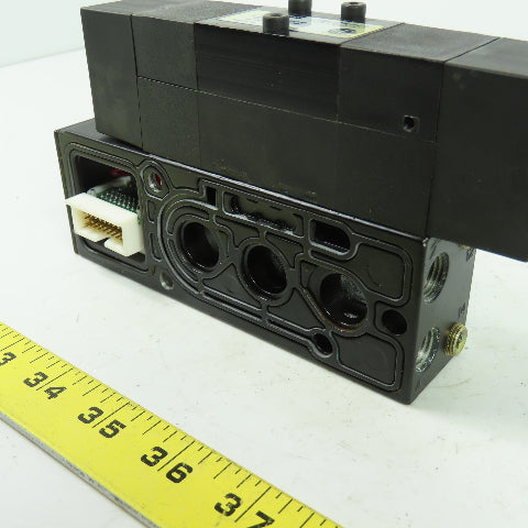 Parker F35VXBK019A 24VDC Pneumatic Solenoid Valve W/ Manifold 145 PSI 2.3W