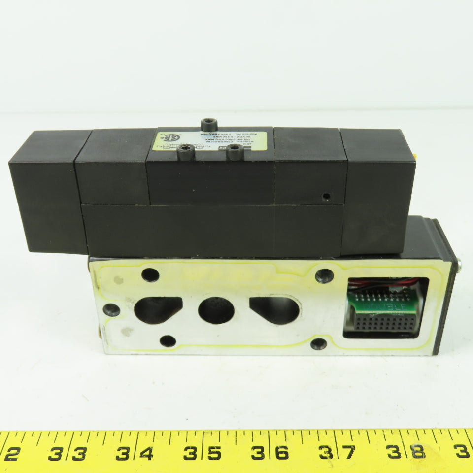 Parker F35VXBK019A 24VDC Pneumatic Solenoid Valve W/ Manifold 145 PSI 2.3W
