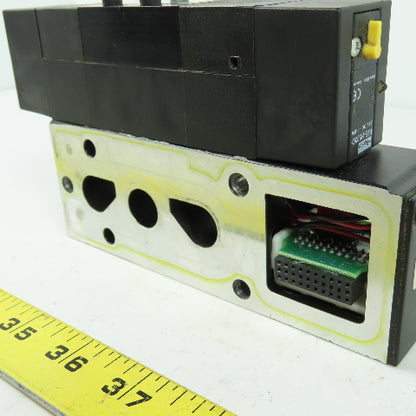 Parker F35VXBK019A 24VDC Pneumatic Solenoid Valve W/ Manifold 145 PSI 2.3W