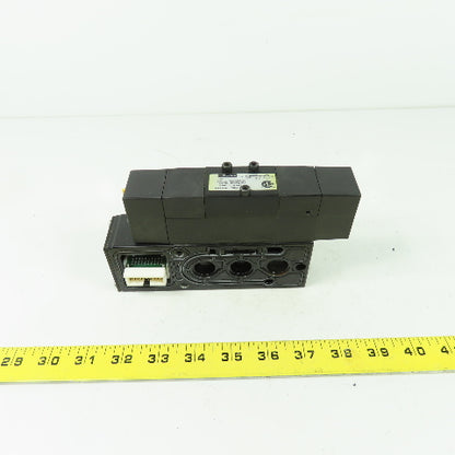 Parker F35VXBK019A 24VDC Pneumatic Solenoid Valve W/ Manifold 145 PSI 2.3W