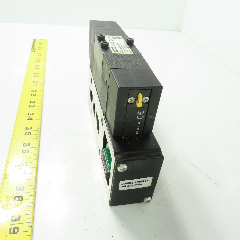 Parker F32VXBK019A 24VDC Pneumatic Solenoid Valve W/ Manifold 145 PSI 2.3W