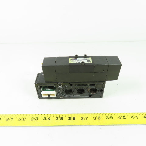 Parker F32VXBK019A 24VDC Pneumatic Solenoid Valve W/ Manifold 145 PSI 2.3W