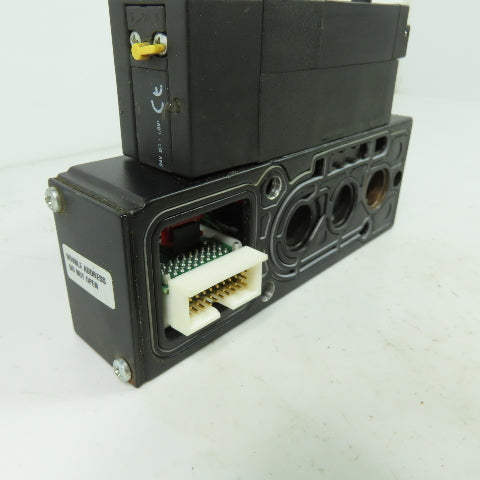 Parker F31VXBK019A 24VDC Pneumatic Solenoid Valve W/ Manifold 145 PSI 2.3W