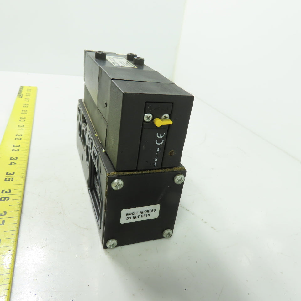 Parker F51VXBKJ19A 24VDC Pneumatic Solenoid Valve W/ Manifold 145 PSI 2.3W