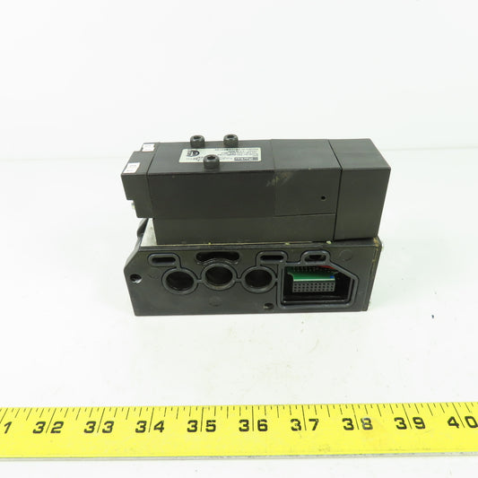 Parker F51VXBKJ19A 24VDC Pneumatic Solenoid Valve W/ Manifold 145 PSI 2.3W
