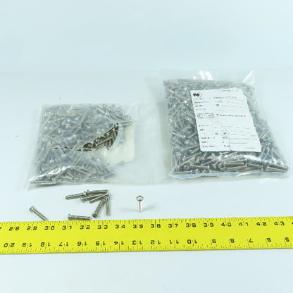 M6-1.0 x 30 Button Socket Cap Screw Fully Threaded 18-8 Stainless Steel Lot/900