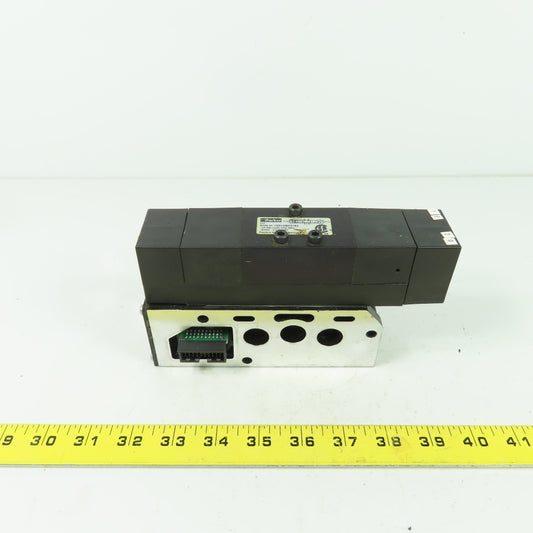 Parker F55VXBK019A 24VDC Pneumatic Solenoid Valve W/ Manifold 145 PSI 2.3W