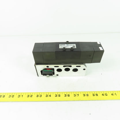 Parker F55VXBG019A 24VDC Pneumatic Solenoid Valve W/Manifold 145 PSI 2.3W