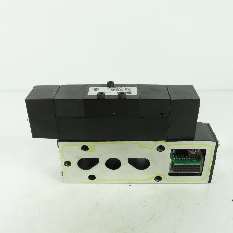 Parker F32VXBK019A 24VDC Pneumatic Solenoid Valve W/Manifold 145 PSI 2.3W