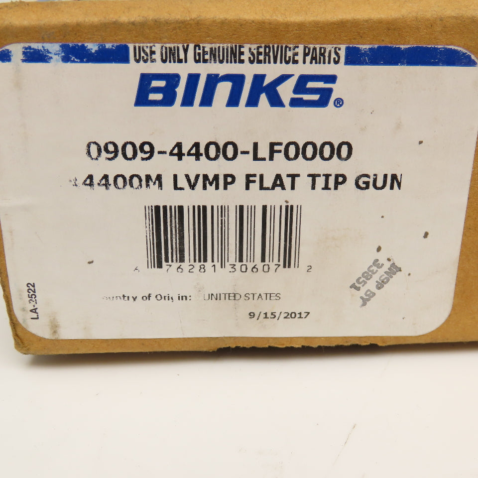 Binks AA4400M LVMP Flat Tip Air Assisted Airless Spray Gun 4400 PSI