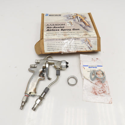 Binks AA4400M LVMP Flat Tip Air Assisted Airless Spray Gun 4400 PSI