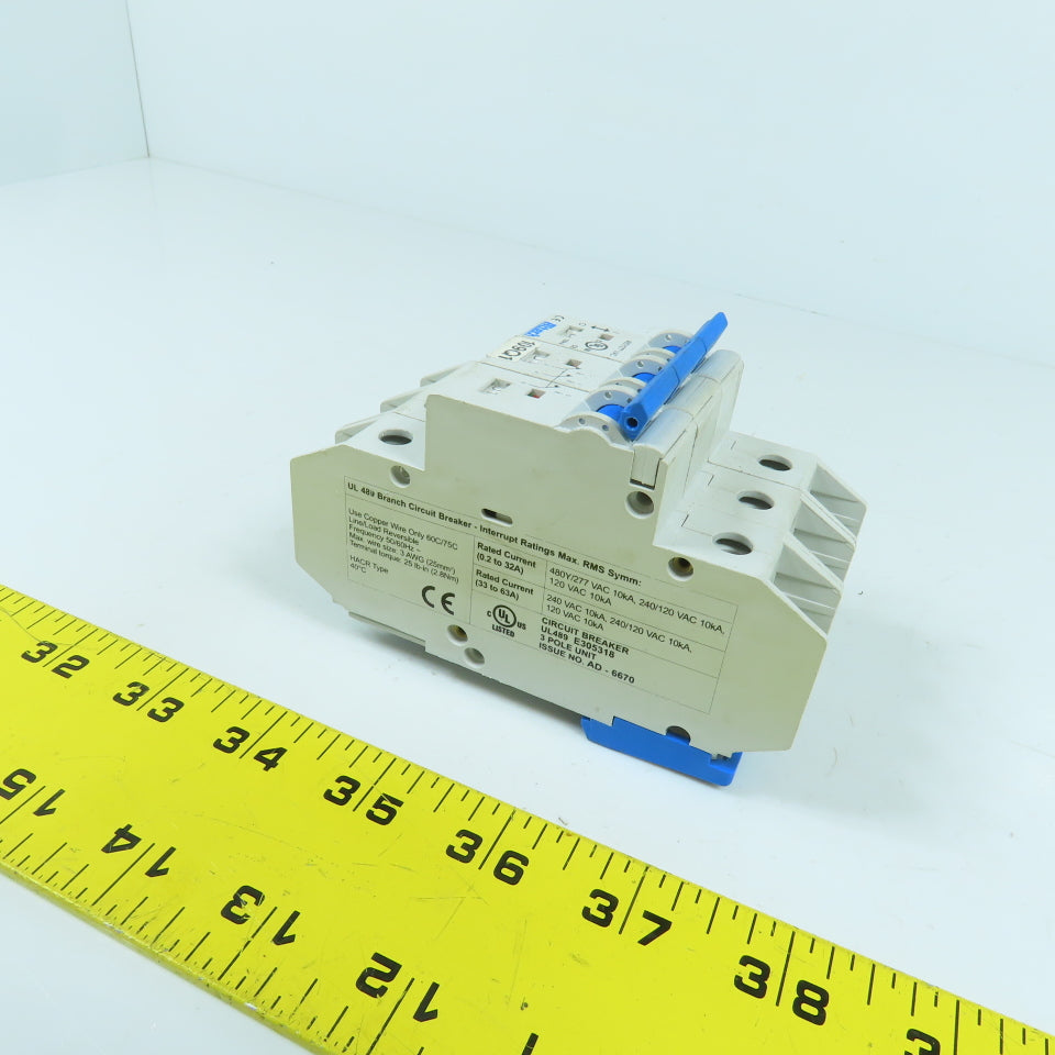 Altech D10 10A 3-Pole Circuit Breaker 480Y/277VAC