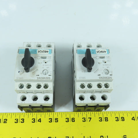 Siemens 3RV1021-0JA10 Motor Starter Protector Circuit Breaker 0.7-1.0A Lot Of 2