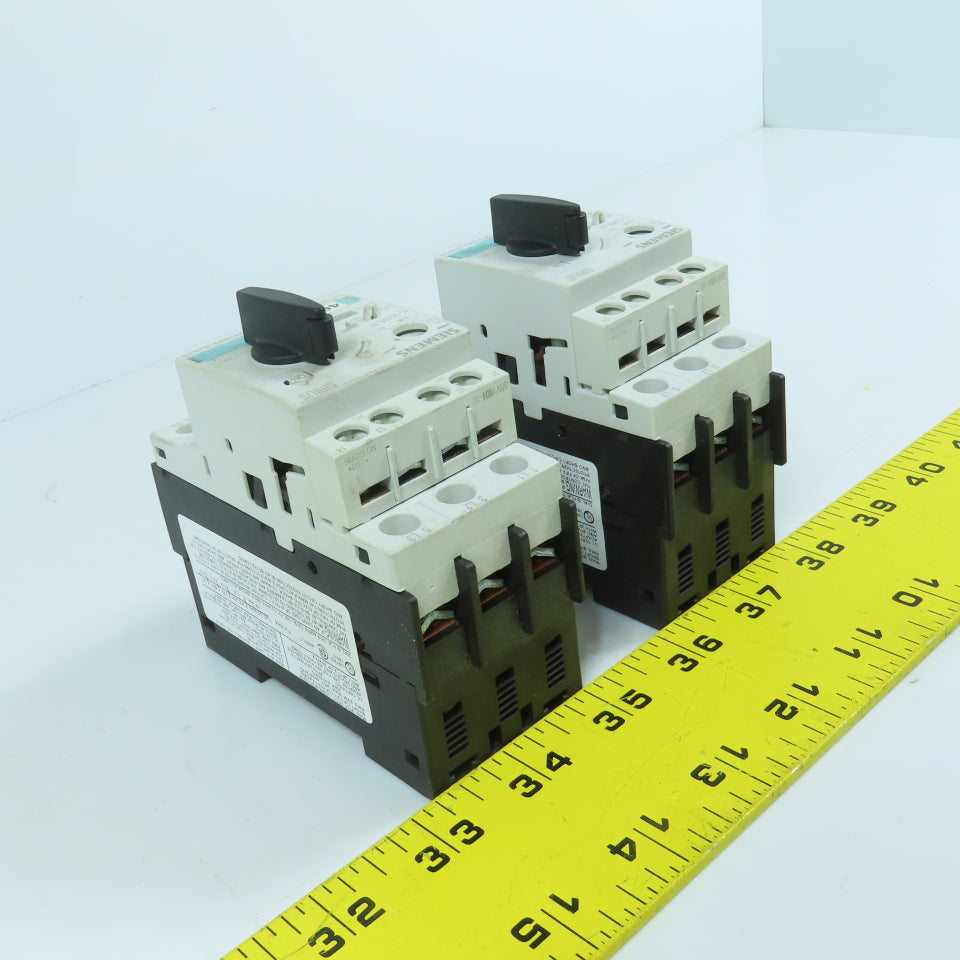 Siemens 3RV1021-0JA10 Motor Starter Protector Circuit Breaker 0.7-1.0A Lot Of 2