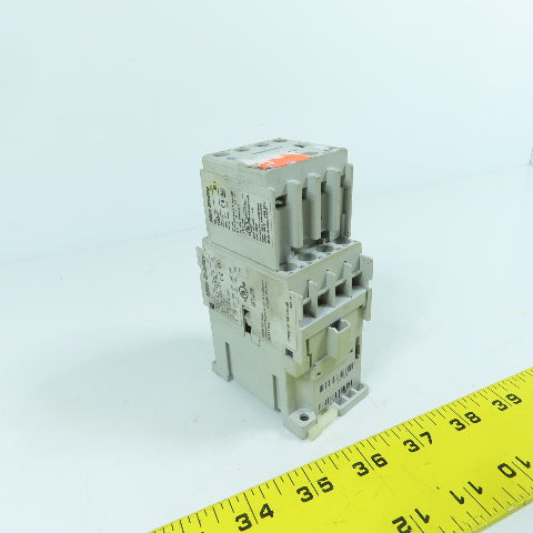 Allen Bradley 700-CF400E* Ser A 600V 25A Contactor Relay 24VDC Coil W/ 100-F Aux