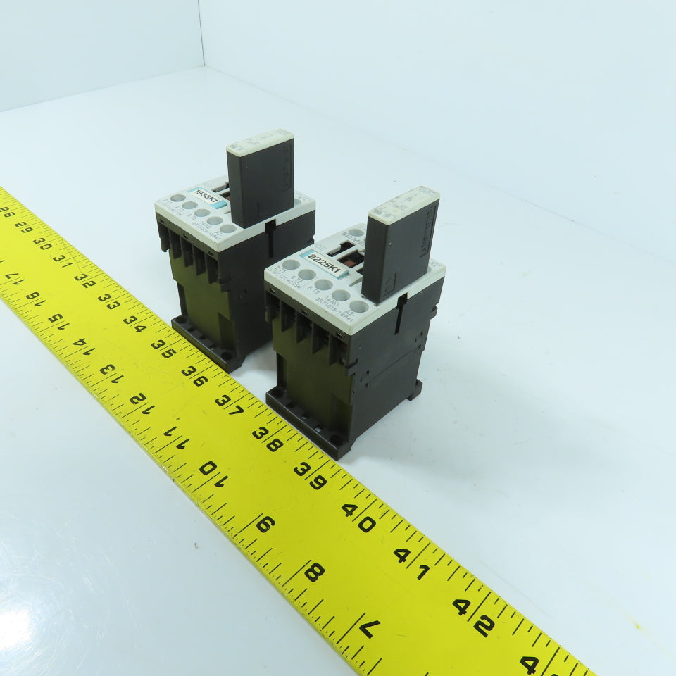 Siemens 3RT1015-1BB41 Sirius 20A 600V Contactor 24V DC Coil 1/4 - 5HP Lot Of 2