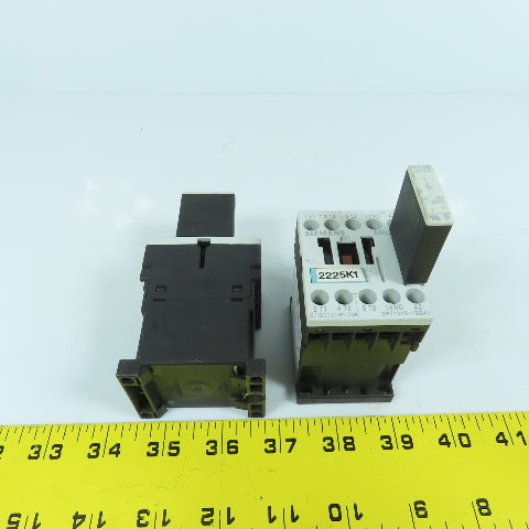 Siemens 3RT1015-1BB41 Sirius 20A 600V Contactor 24V DC Coil 1/4 - 5HP Lot Of 2