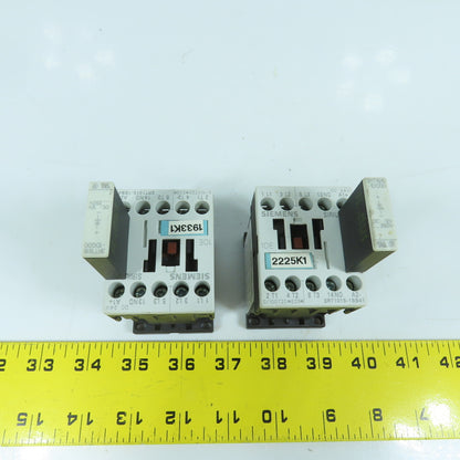 Siemens 3RT1015-1BB41 Sirius 20A 600V Contactor 24V DC Coil 1/4 - 5HP Lot Of 2