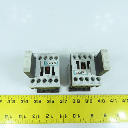 Siemens 3RT1015-1BB41 Sirius 20A 600V Contactor 24V DC Coil 1/4 - 5HP Lot Of 2