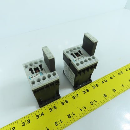 Siemens 3RT1015-1BB41 Sirius 20A 600V Contactor 24V DC Coil 1/4 - 5HP Lot Of 2