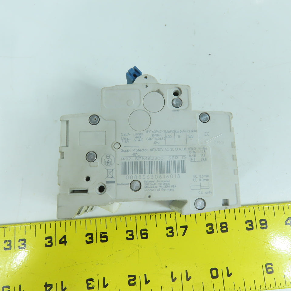 Allen Bradley 1492-SPM3D300 MCB 30A Circuit Breaker 3-Pole 440VAC Max