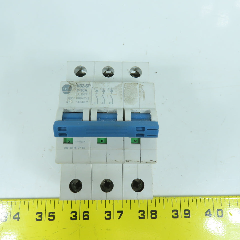 Allen Bradley 1492-SPM3D300 MCB 30A Circuit Breaker 3-Pole 440VAC Max