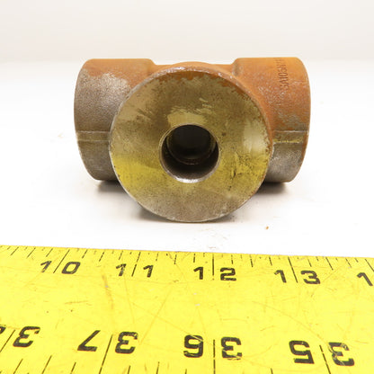 1-1/2" x 1/2" Socket Weld Reducer TEE Black Iron Pipe Fitting 3M 3000#