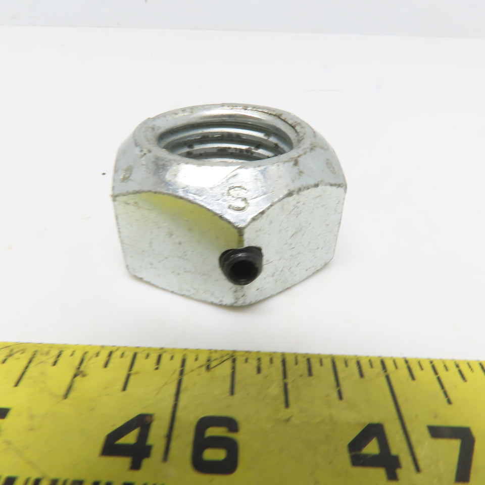 1"-8 Distorted Thread Hex Lock Nut W/Locking Set Screw Lot of 15