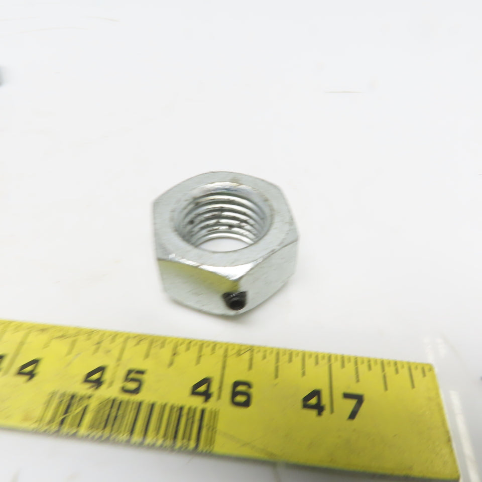 1"-8 Distorted Thread Hex Lock Nut W/Locking Set Screw Lot of 15