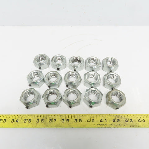 1"-8 Distorted Thread Hex Lock Nut W/Locking Set Screw Lot of 15