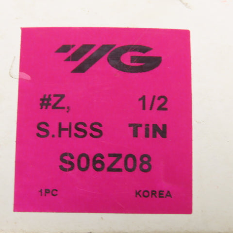 YG-1 S06Z08 Indexable Spade Drill Insert 1/2 Series #Z S.HSS TiN"