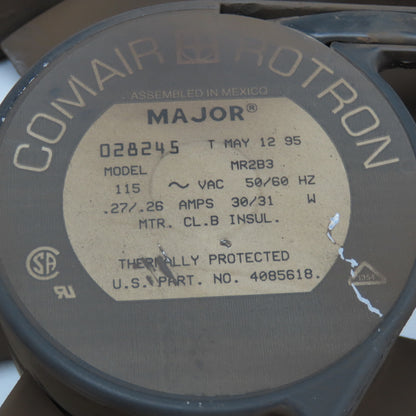 Comair Rotron MR2B3 Major 115V 50/60Hz Panel Mount Cooling Fan