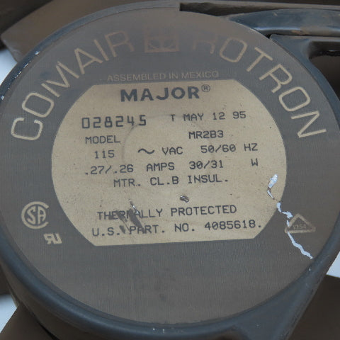 Comair Rotron MR2B3 Major 115V 50/60Hz Panel Mount Cooling Fan