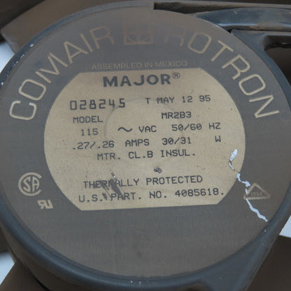 Comair Rotron MR2B3 Major 115V 50/60Hz Panel Mount Cooling Fan