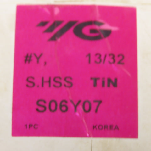 YG-1 S06Y07 Indexable Spade Drill Insert 13/32 Series #Y S.HSS TiN"