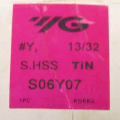 YG-1 S06Y07 Indexable Spade Drill Insert 13/32 Series #Y S.HSS TiN"