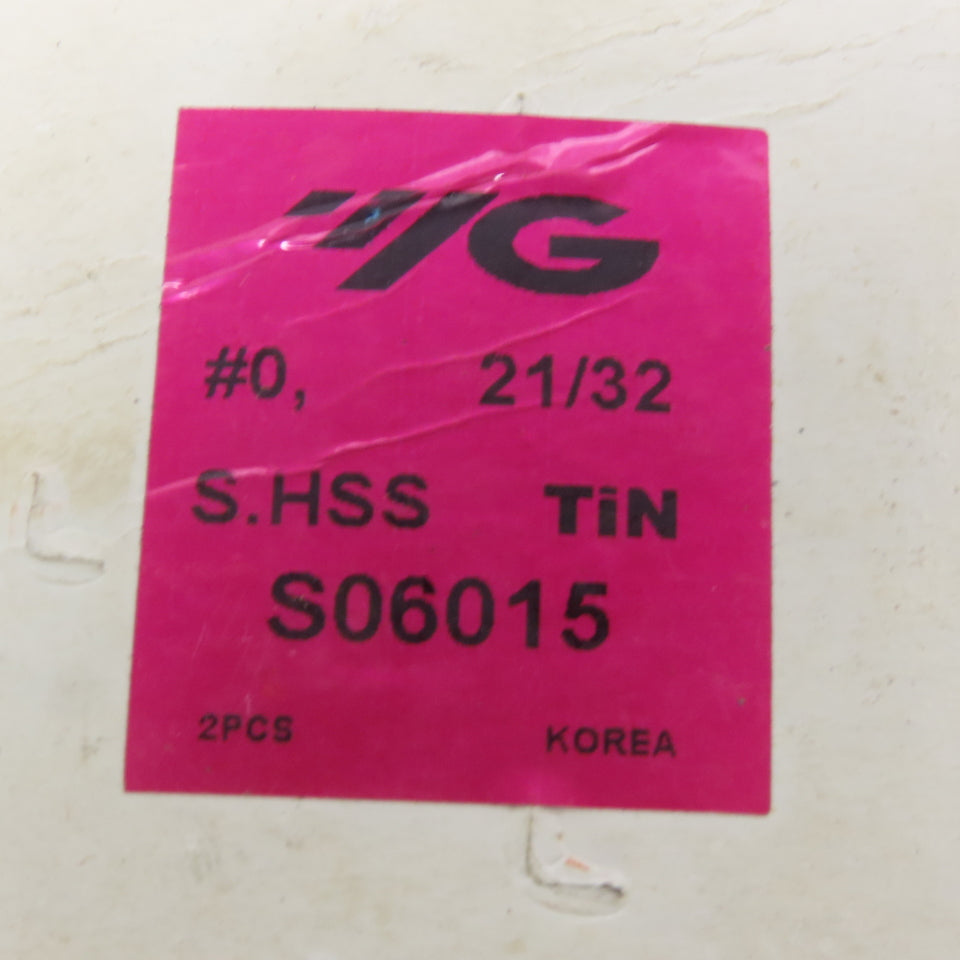 YG-1 S06015 Indexable Spade Drill Insert 21/32 Series #0 S.HSS TiN"