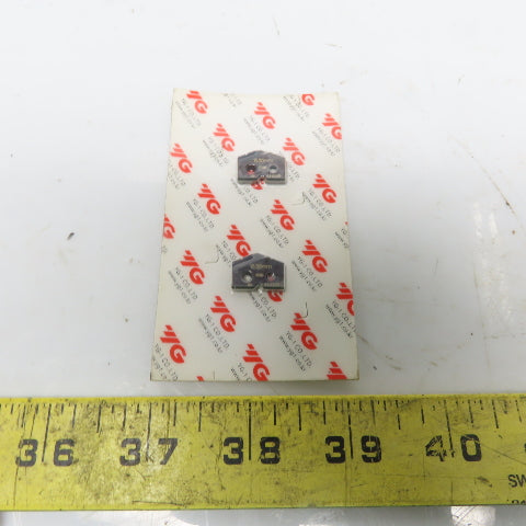 YG-1 S23011 15.50mm Indexable Spade Series #0 C2 TiN Lot of 2