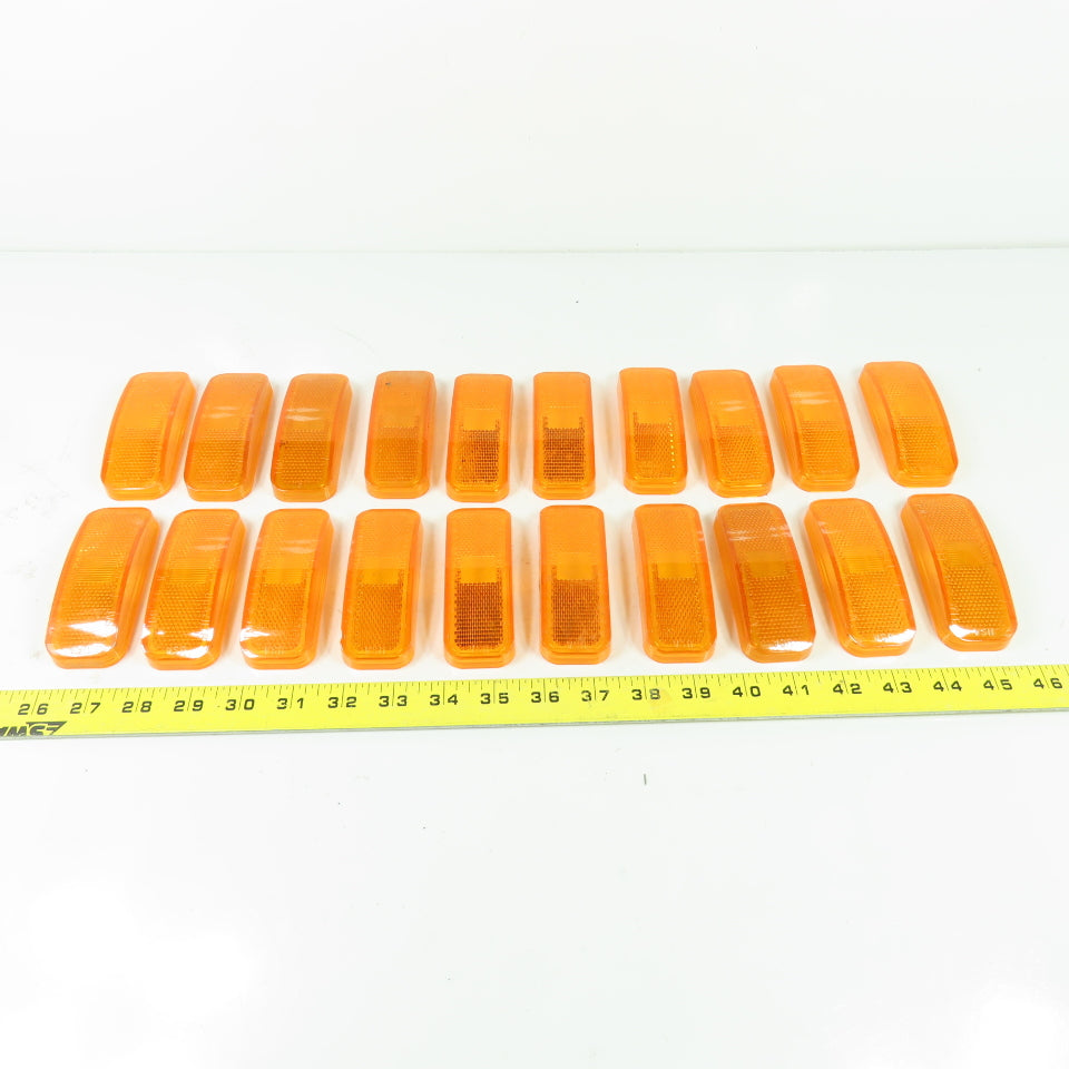 Glo Brite 118AS/117R Amber Replacement Lense Cover Lot Of 20