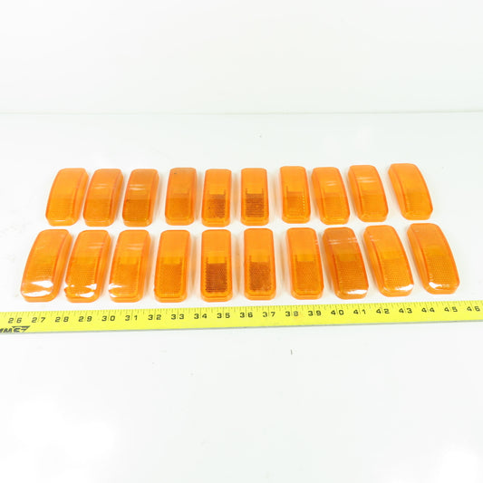 Glo Brite 118AS/117R Amber Replacement Lense Cover Lot Of 20