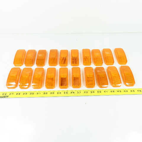Glo Brite 118AS/117R Amber Replacement Lense Cover Lot Of 20
