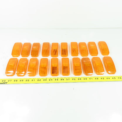 Glo Brite 118AS/117R Amber Replacement Lense Cover Lot Of 20